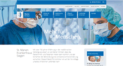 Desktop Screenshot of marienkrankenhaus.com