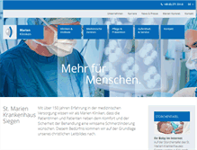 Tablet Screenshot of marienkrankenhaus.com