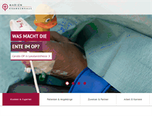 Tablet Screenshot of marienkrankenhaus.org